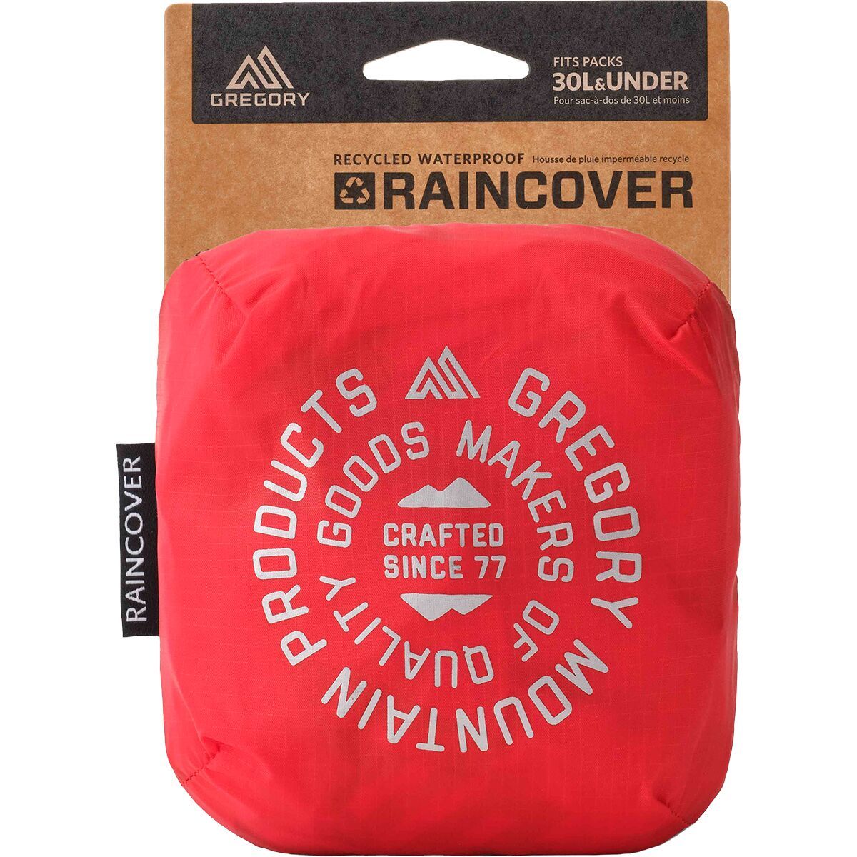 Image of Gregory 30L Raincover Beaming Red, S