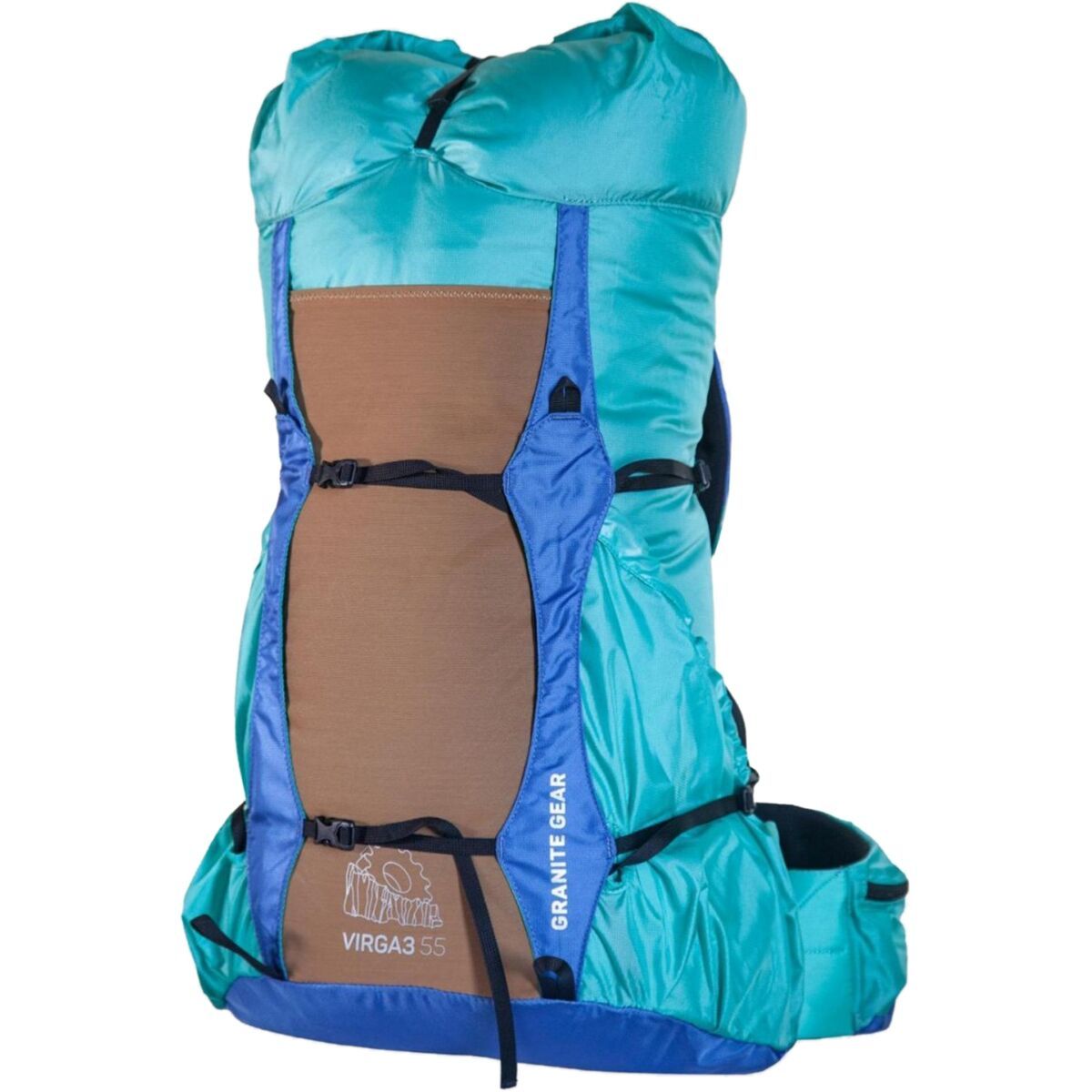 Granite Gear Granite Gear Virga 3 55L Backpack - Women's Roller Teal/Purblue, Regular