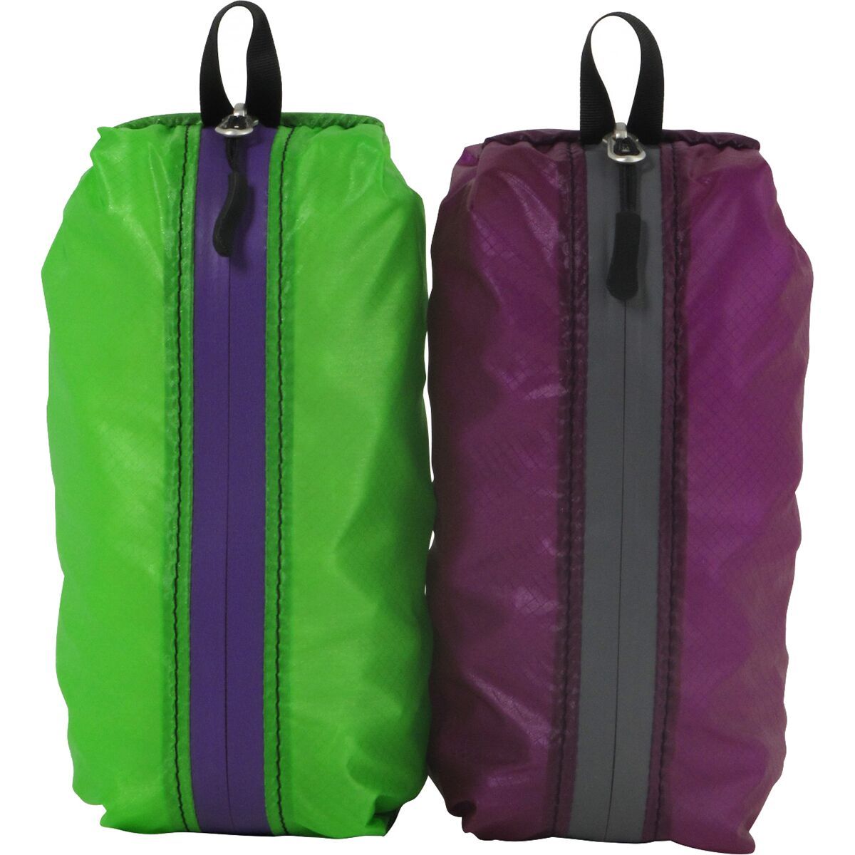 Image of Granite Gear Air Zippditty Stuffsack - 2 Pack Purple/Gray & Green/Purple, 1.7L