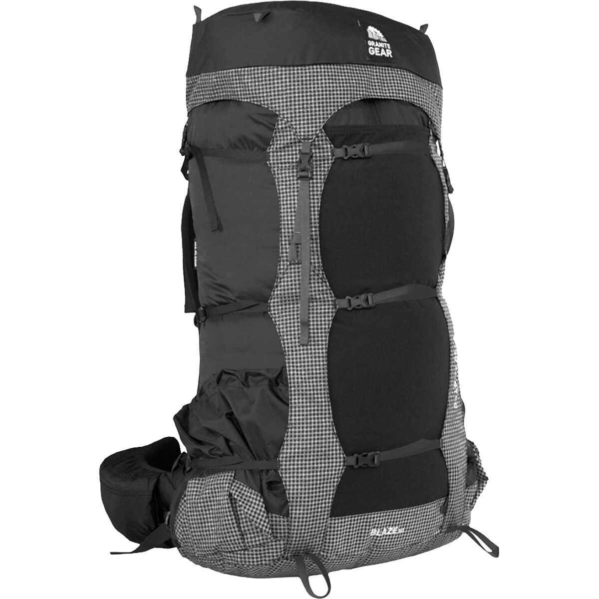 Image of Granite Gear Blaze 60L Backpack Black/Black/Flint/Bourbon, Regular Torso