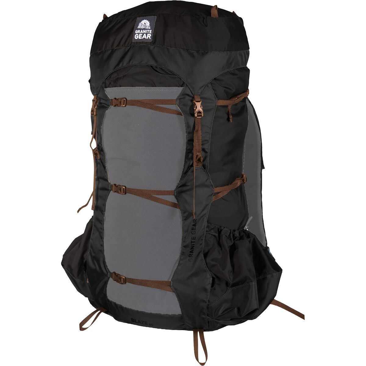 Granite Gear Blaze 60L Backpack Black/Black/Flint/Bourbon, Regular Torso