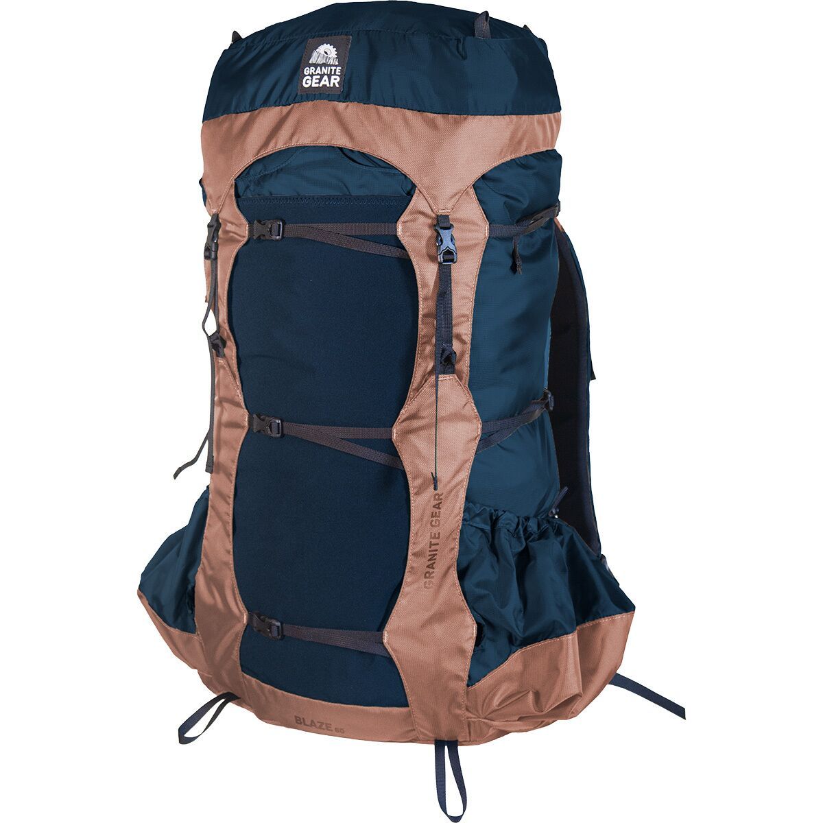 Image of Granite Gear Blaze 60L Backpack Midnight Blue/Muted Peach, Regular Torso
