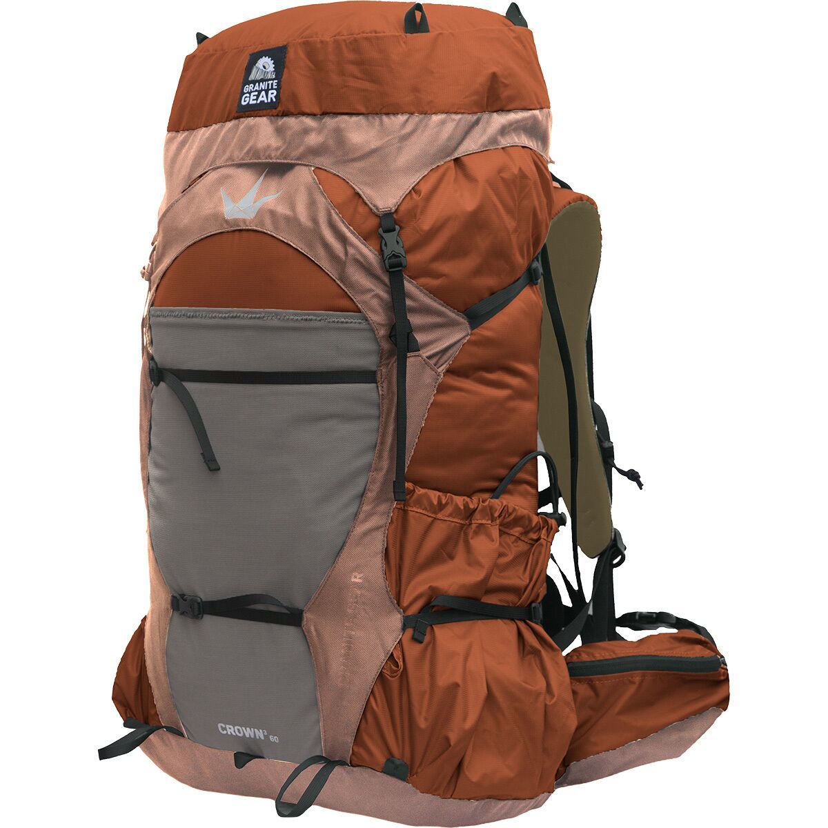 Image of Granite Gear Crown3 60L Backpack Barro/Muted Peach/Flint, Regular Torso
