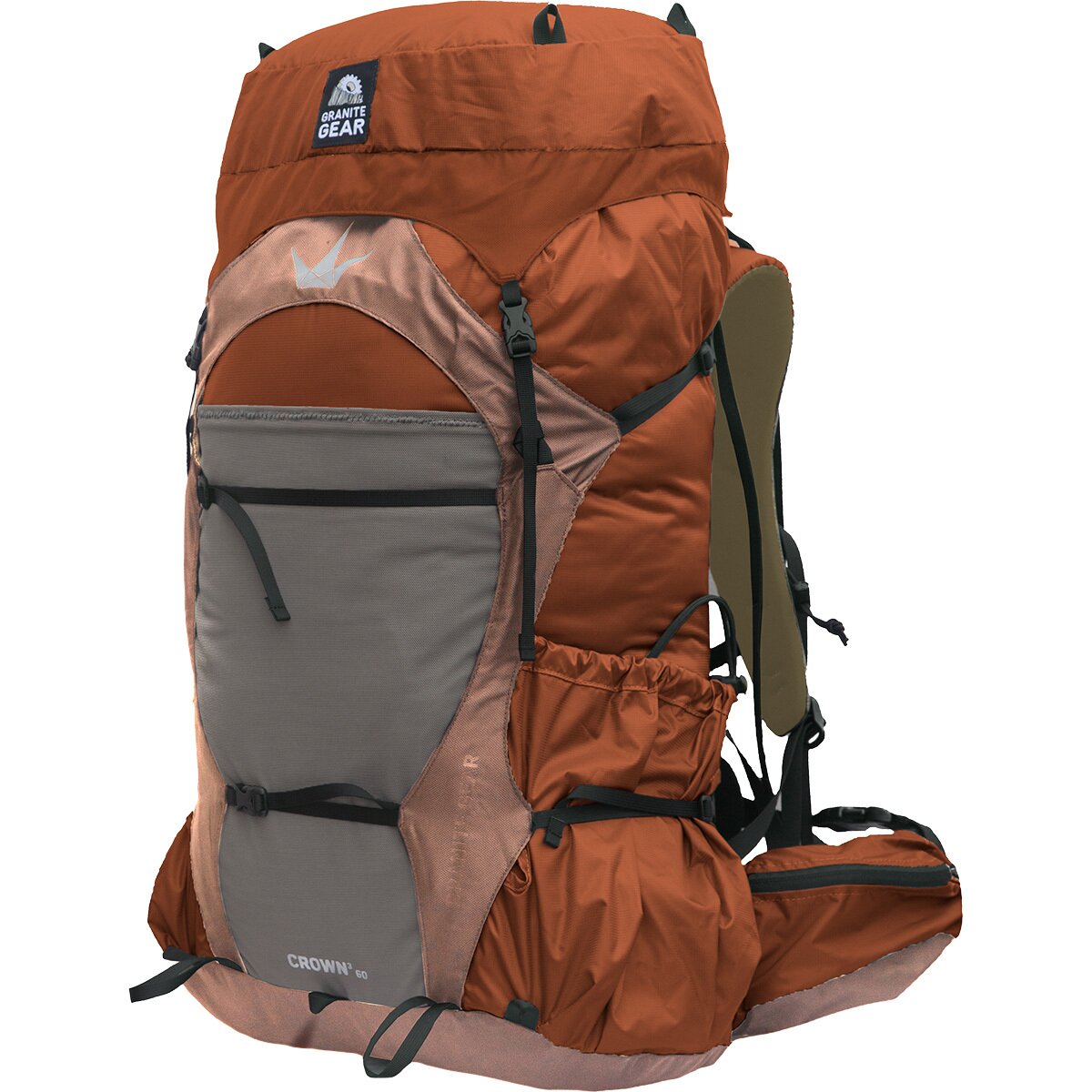 Image of Granite Gear Crown3 60L Backpack Barro/Muted Peach/Flint, Regular Torso
