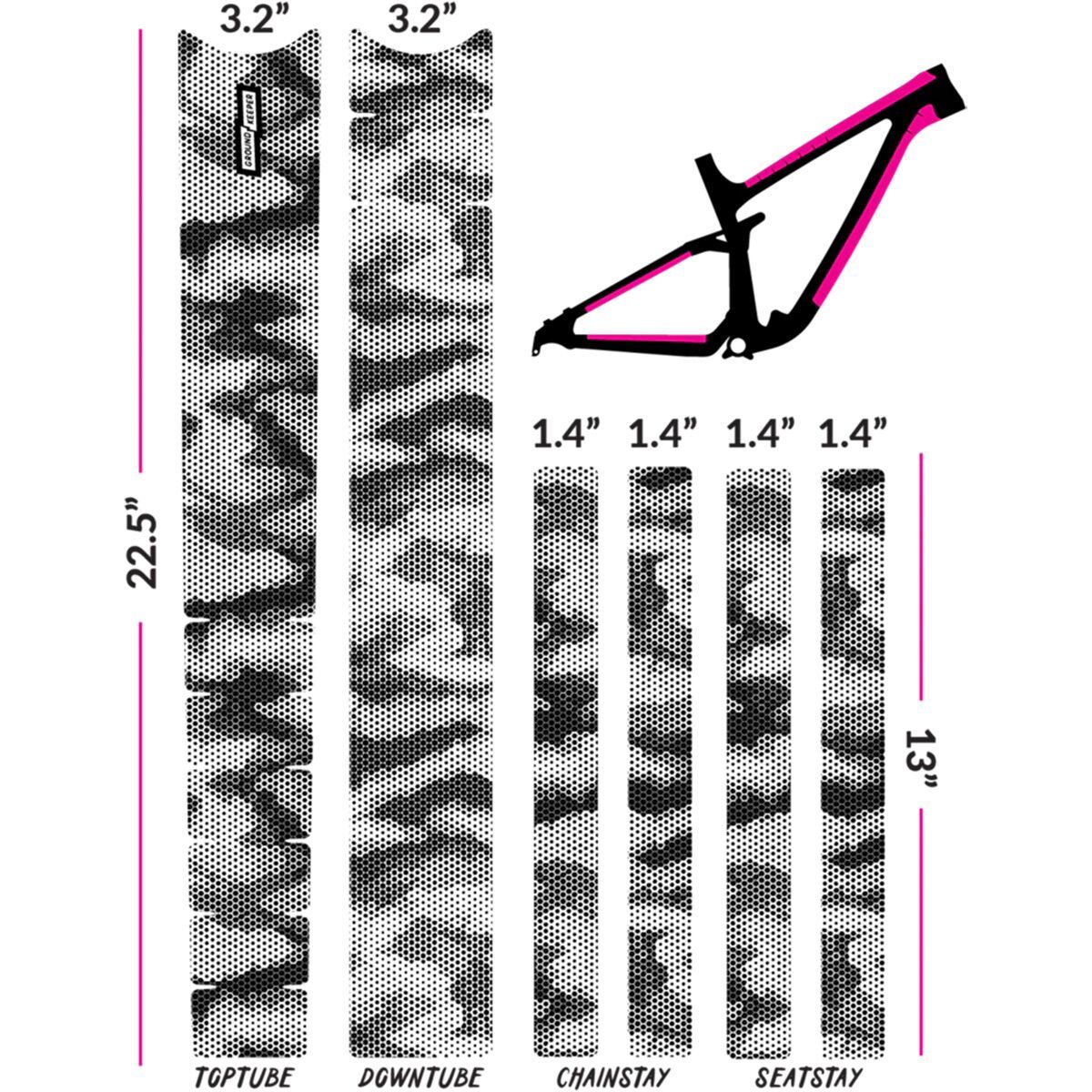 Image of Ground Keeper Frame Keeper Halftone Camo/Glossy, One Size