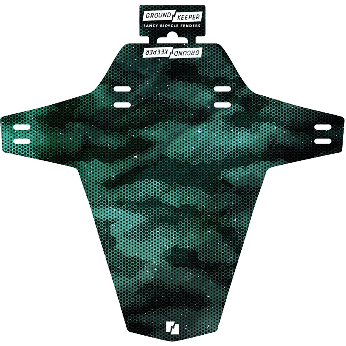 Image of Ground Keeper Fancy Bicycle Fender Space Cadet Green/Sparkle, One Size