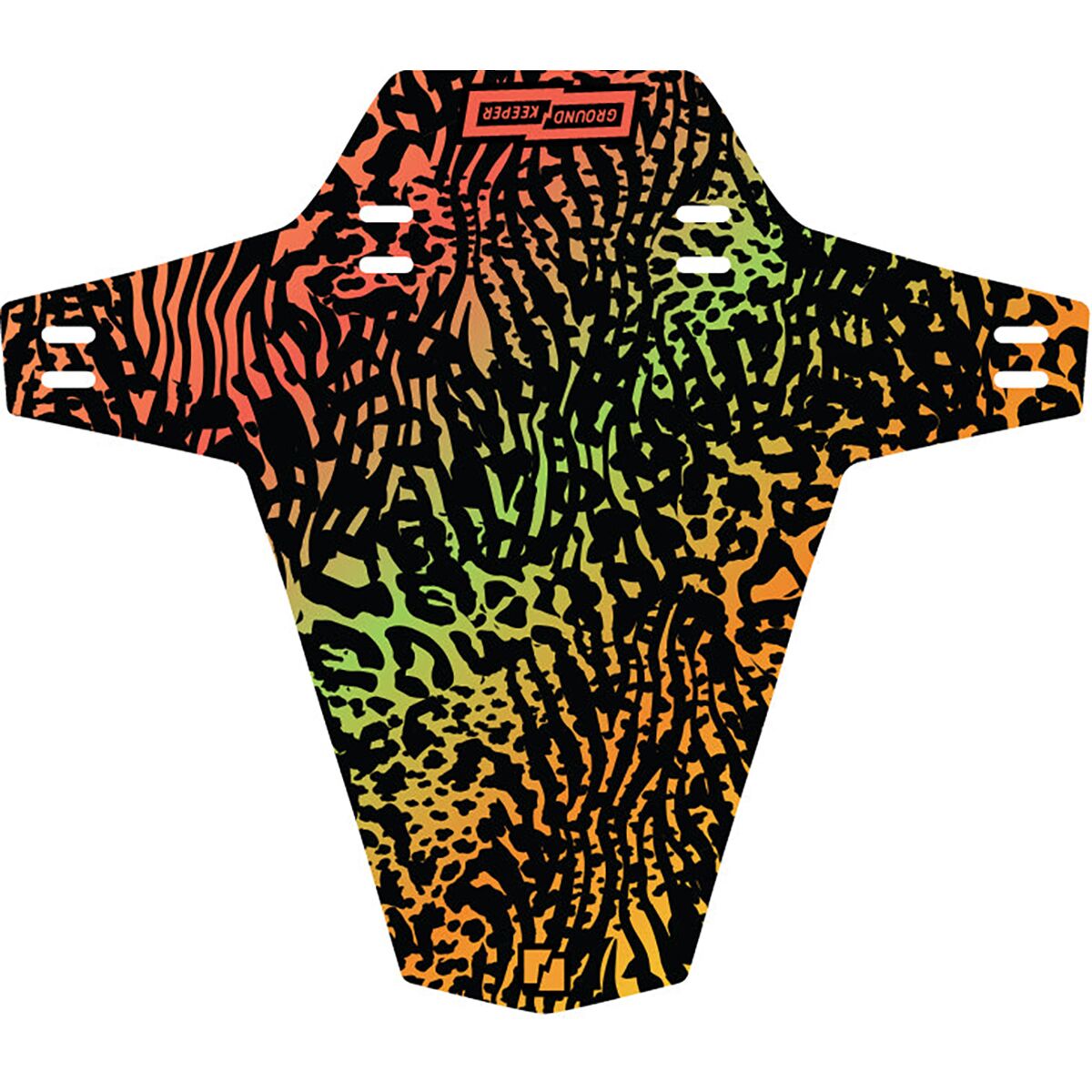 Ground Keeper Ground Keeper Fancy Bicycle Fender Untamed Orange/Green/Yellow/Matte, One Size