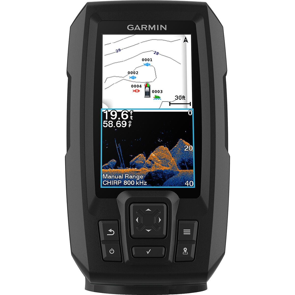 Image of Garmin Striker Vivid 4cv + GT20-TM Transducer Black, 4in Display
