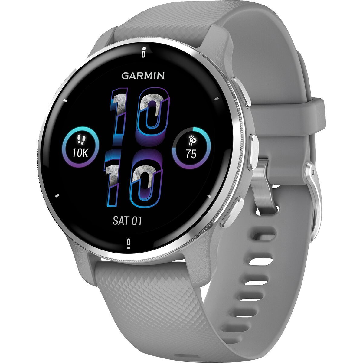 Garmin Venu 2 Plus Smartwatch Powder Gray/Silver, One Size