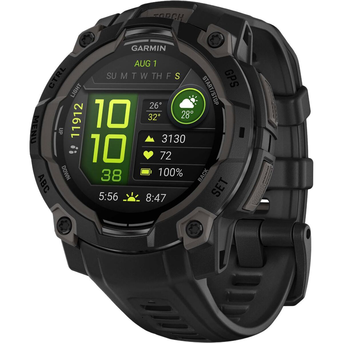 Image of Garmin Instinct 3 AMOLED Sport Watch Black/Black, 45mm