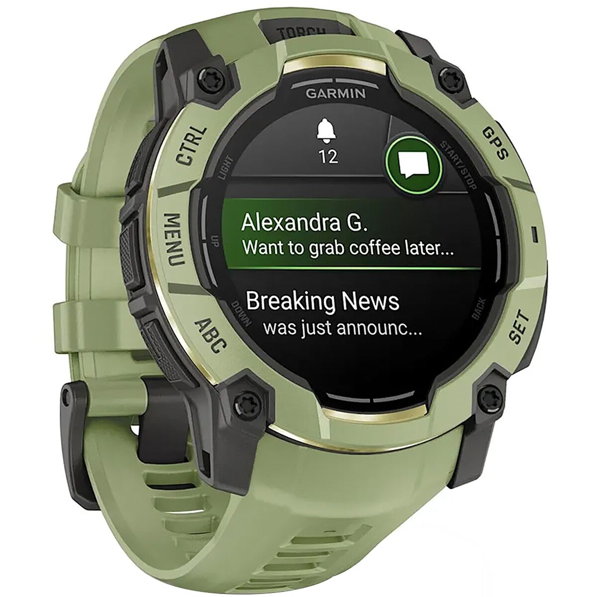 Image of Garmin Instinct 3 AMOLED Sport Watch Fern Green, 50mm