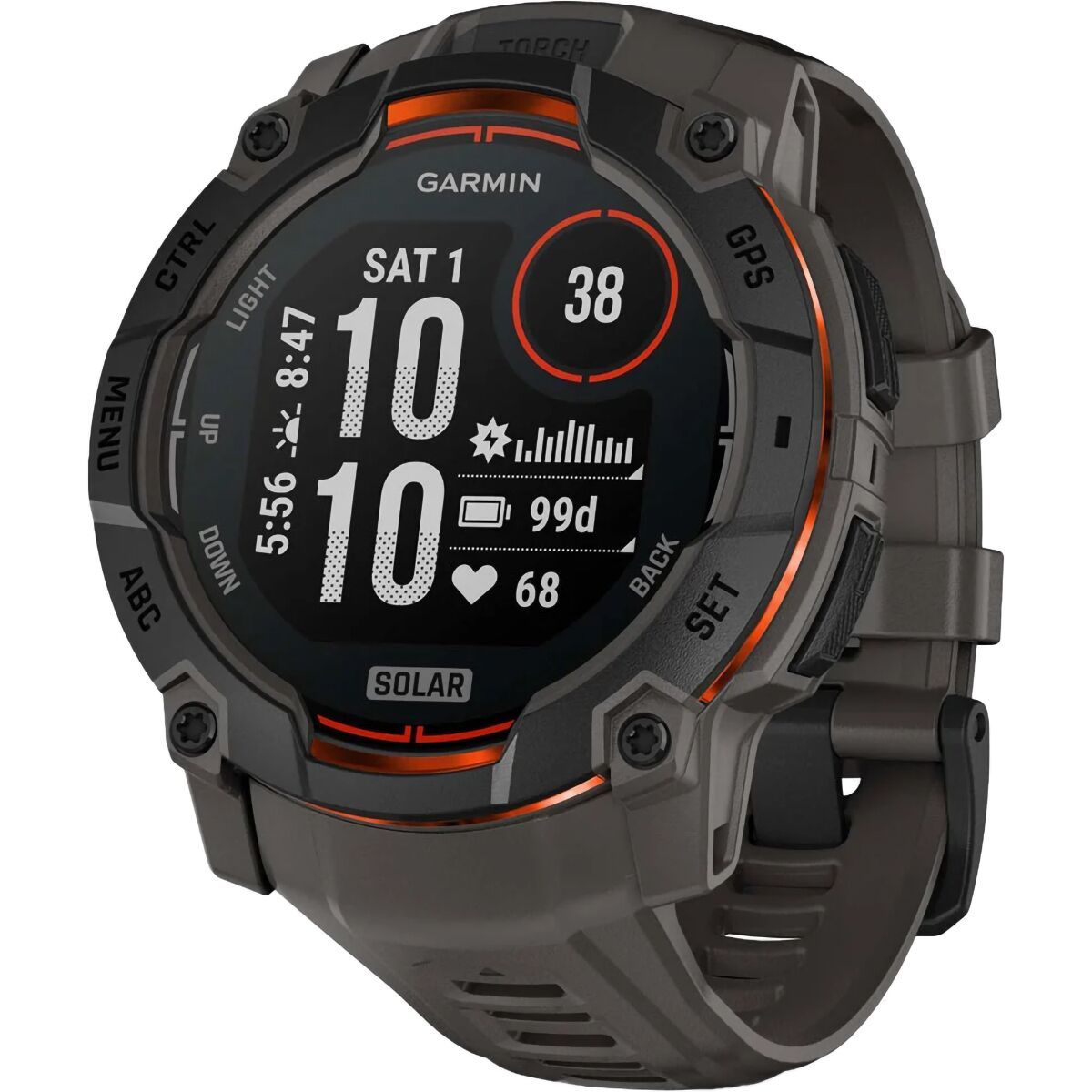 Image of Garmin Instinct 3 Solar Sport Watch Black/Charcoal, 50mm