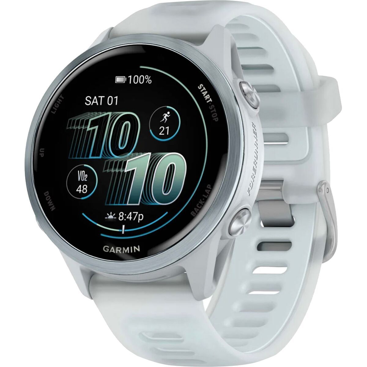 Image of Garmin Forerunner 570 Watch Cloud Blue (Whitestone/Cloud Blue Band), 42mm