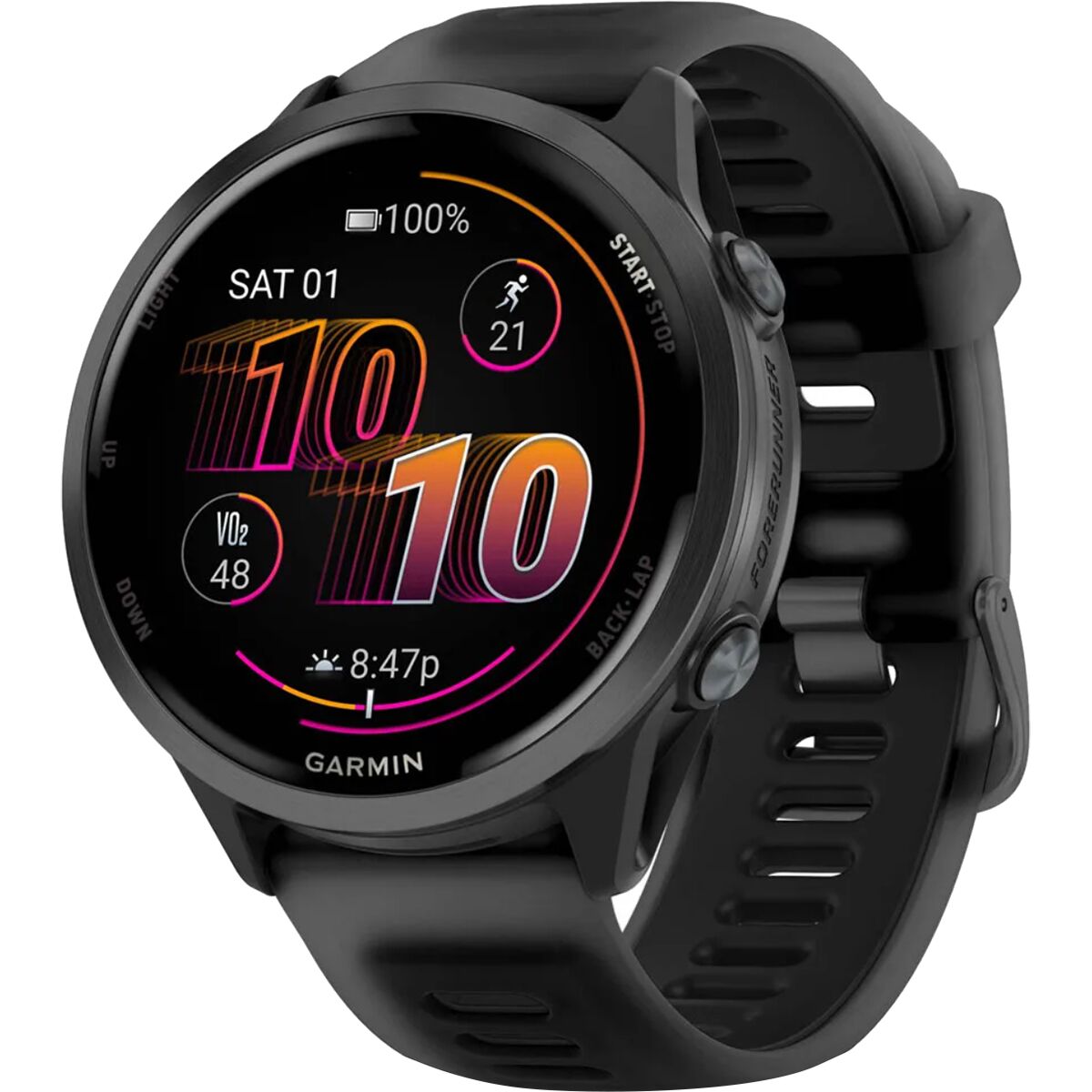 Image of Garmin Forerunner 570 Watch Slate Gray (Black/Black Band), 42mm