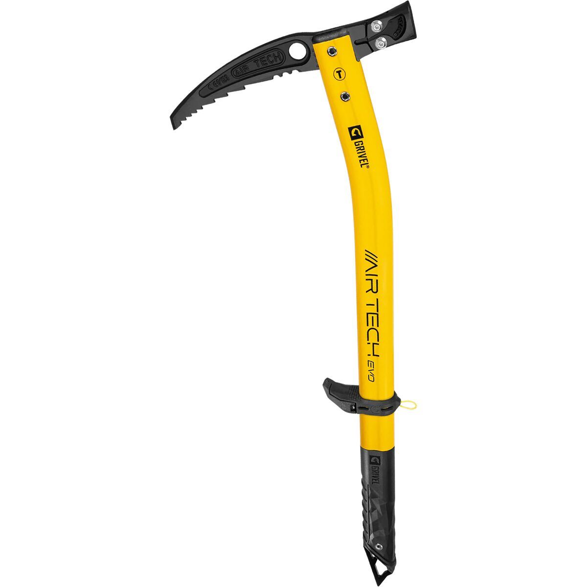 Image of Grivel Air Tech Evo T Ice Axe - Hammer + Long Evo Yellow, 53cm