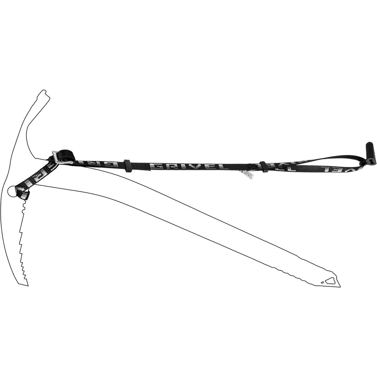 Grivel Long Leash Evo Black, One Size