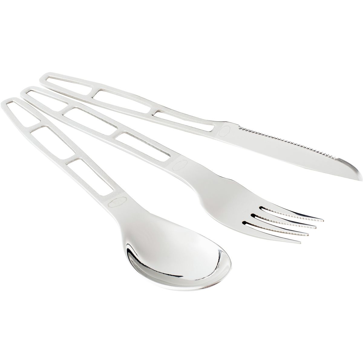 Image of GSI Outdoors Glacier Stainless Cutlery Set - 3-Piece One Color, One Size