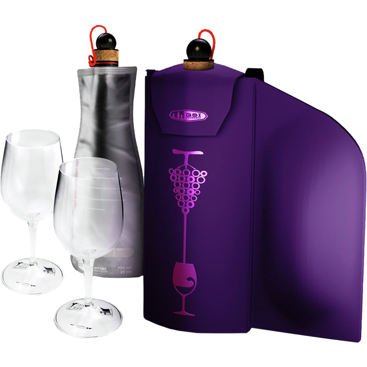 Set De 2 Verres à Vin Emboîtables GSI Outdoors - Parfaits Pour Le Camping, La Randonnée, Les Pique-niques