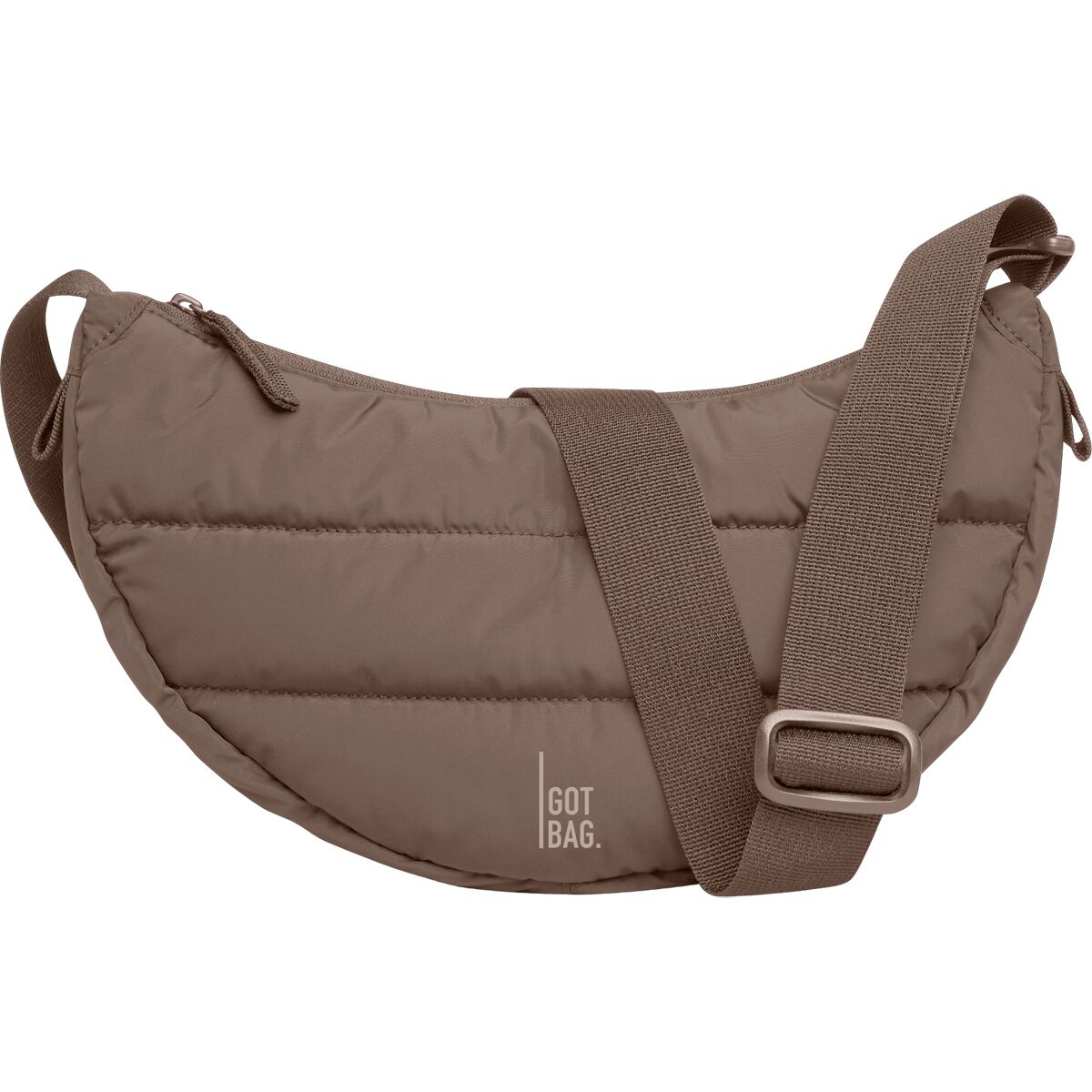 Image of Got Bag Puffer Moon Bag Small Monochrome Oyster, One Size