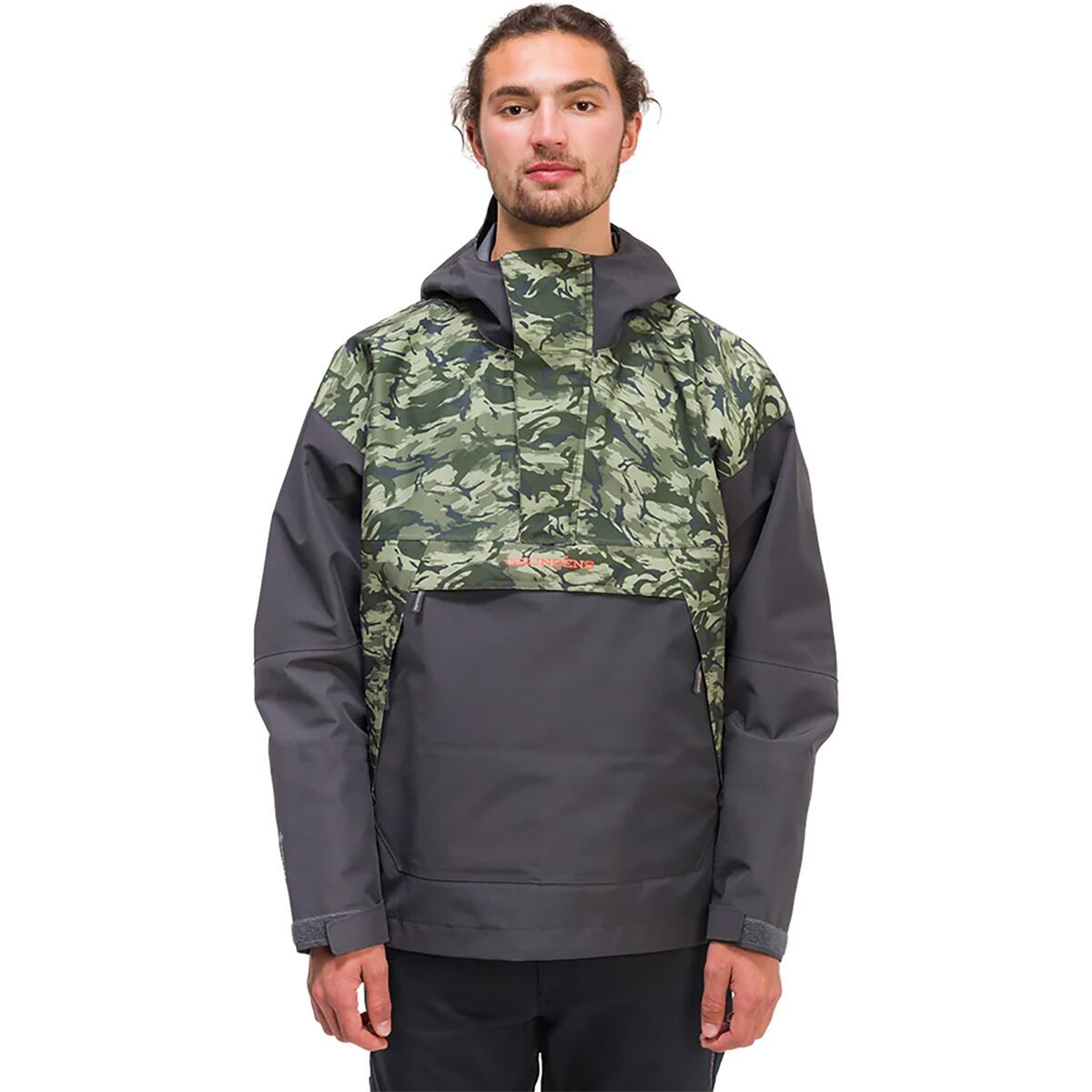 Grundens Buoy X Anorak - Men's Refraction Camo Green/Anchor, L