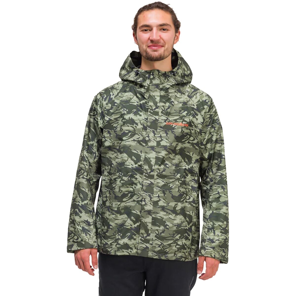 Image of Grundens Charter Gore-Tex Jacket - Men's Refraction Camo Green, S