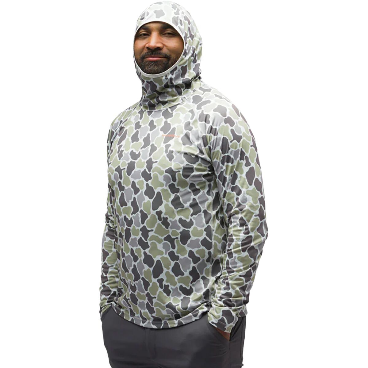 Grundens Solstrale Hoodie - Men's Tea Duck Camo, L