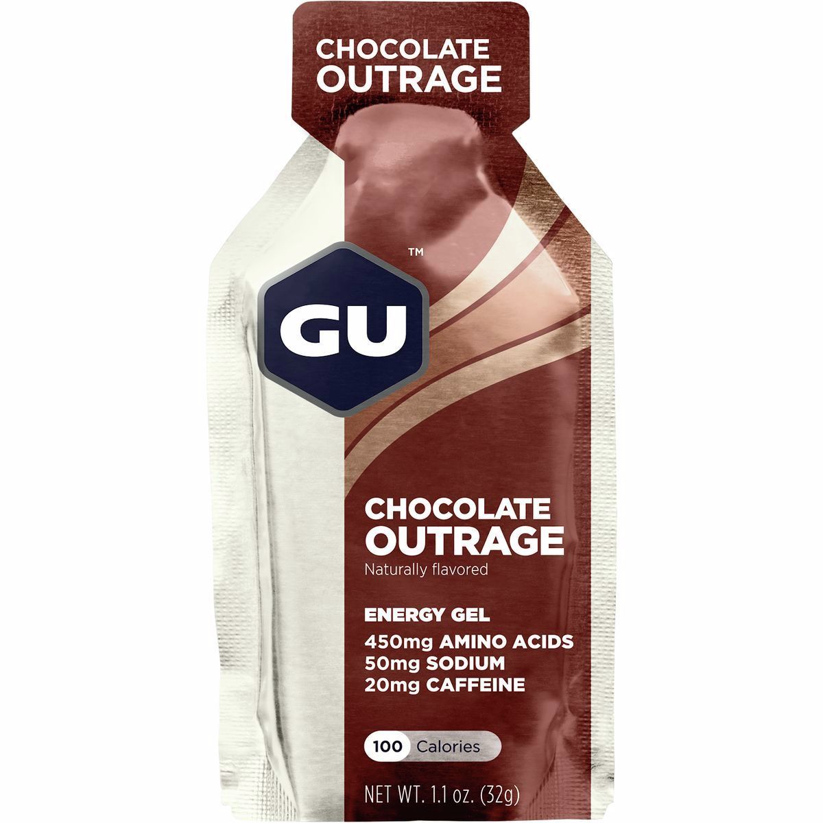 GU GU Energy Gel - 24 Pack Chocolate Outrage, 24 PACK