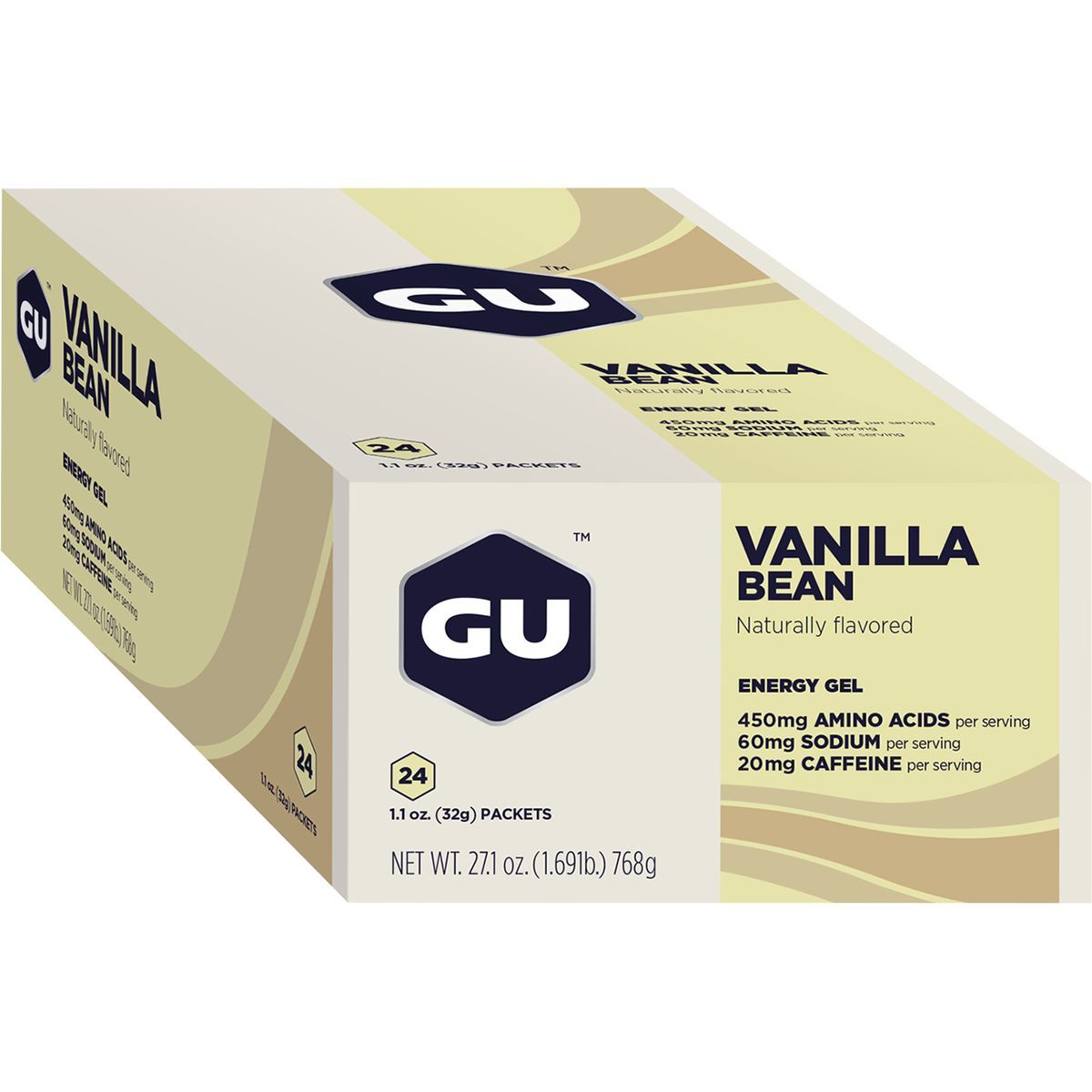 Image of GU Energy Gel - 24 Pack Vanilla Bean, 24 PACK