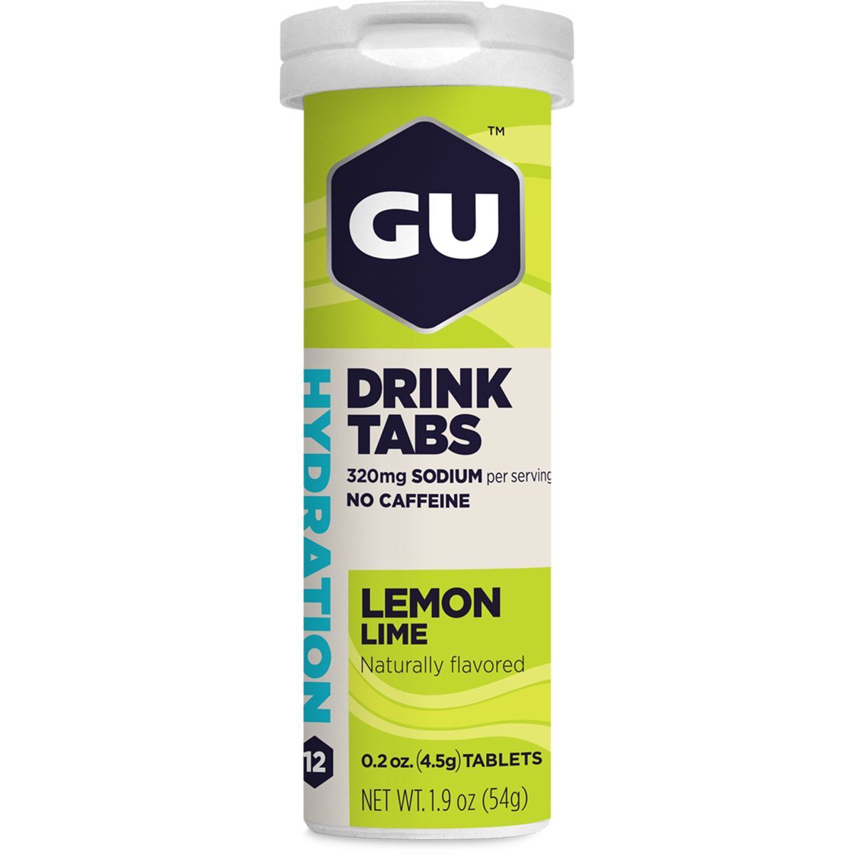 Image of GU Hydration Drink Tabs - 8 Tube Pack Lemon-Lime, 8tubes/box