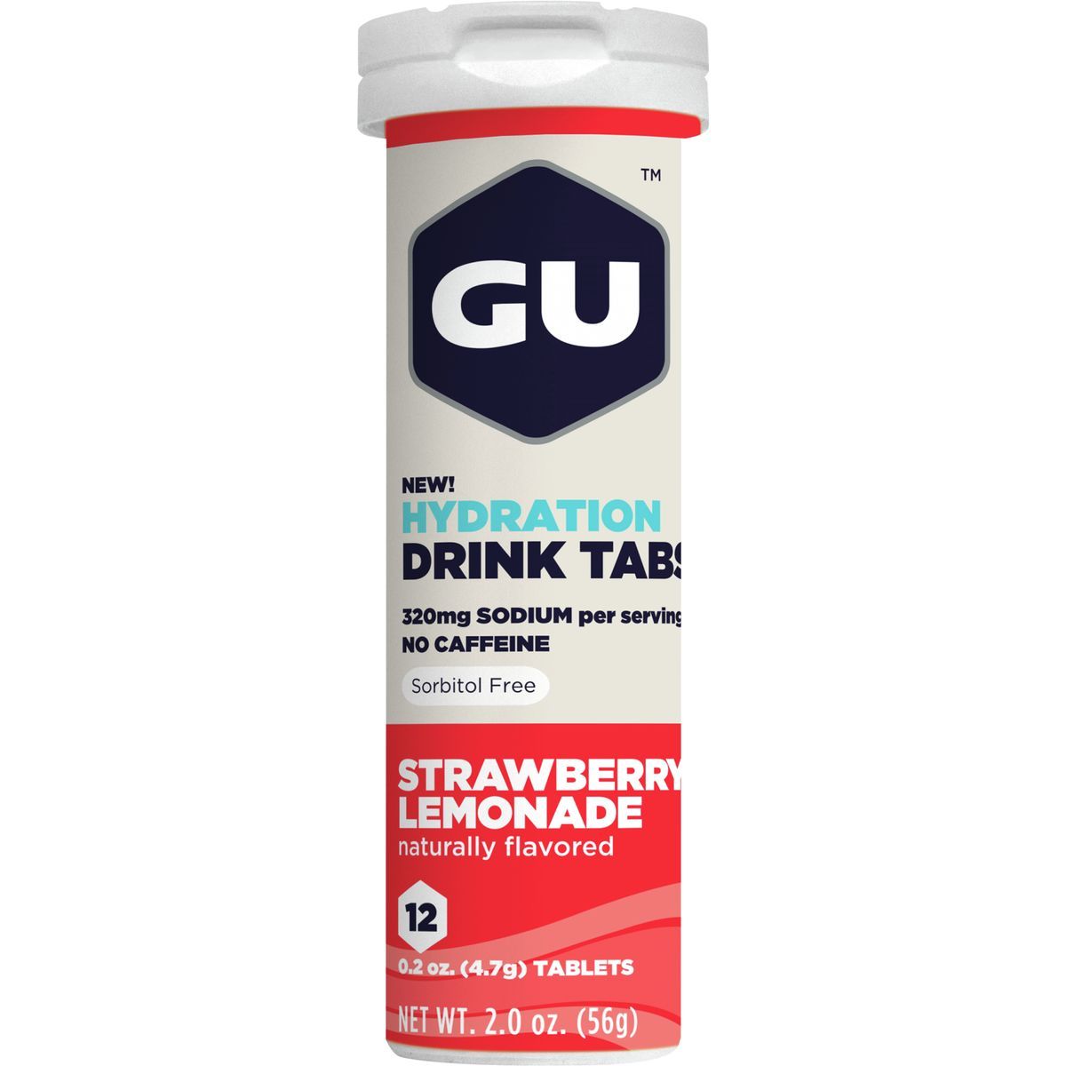 Image of GU Hydration Drink Tabs - 8 Tube Pack Strawberry Lemonade, 8tubes/box