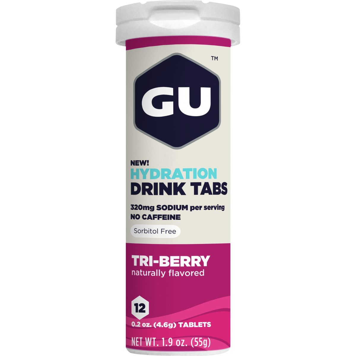 Image of GU Hydration Drink Tabs - 8 Tube Pack Tri-Berry, 8tubes/box