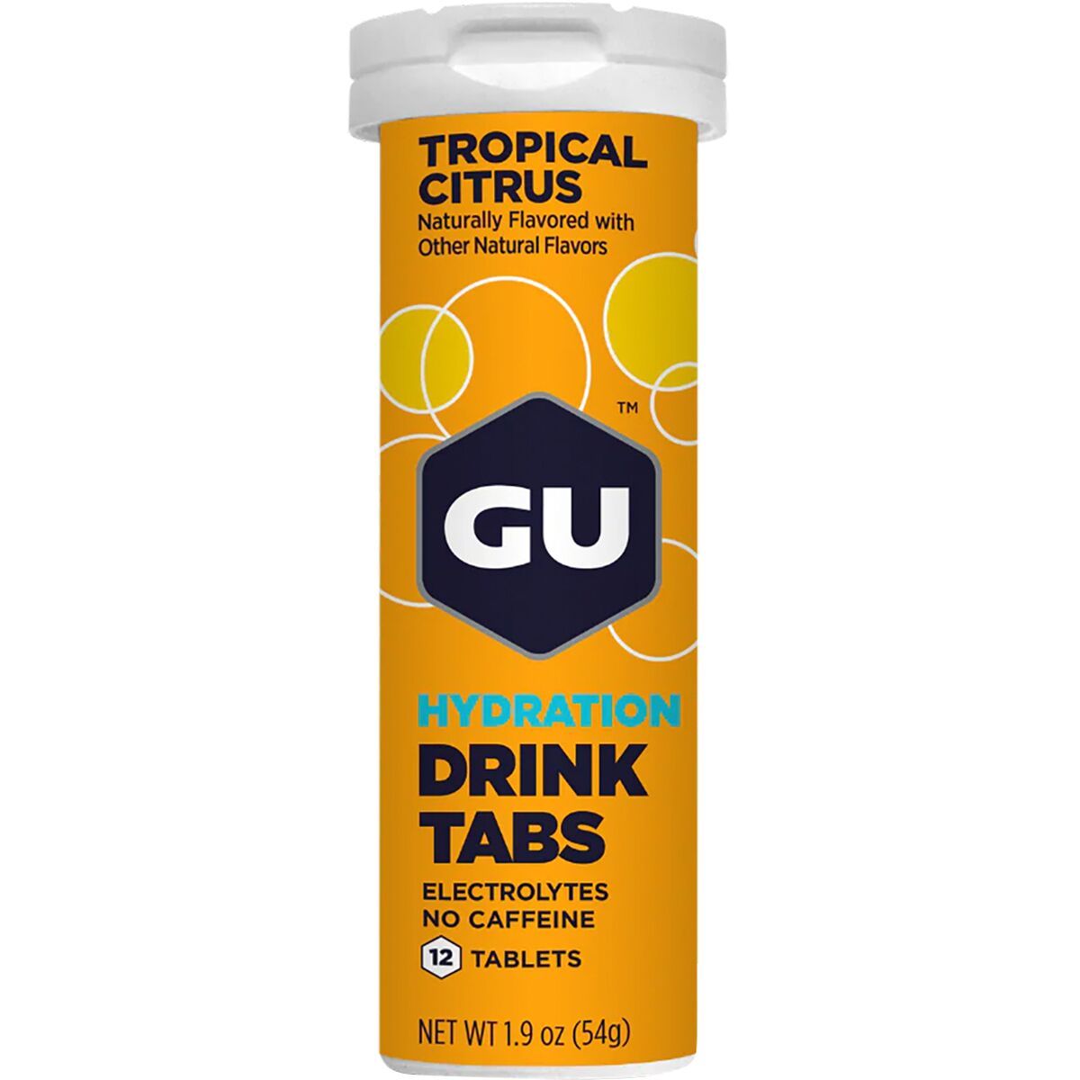 Image of GU Hydration Drink Tabs - 8 Tube Pack Tropical Citrus, 8tubes/box