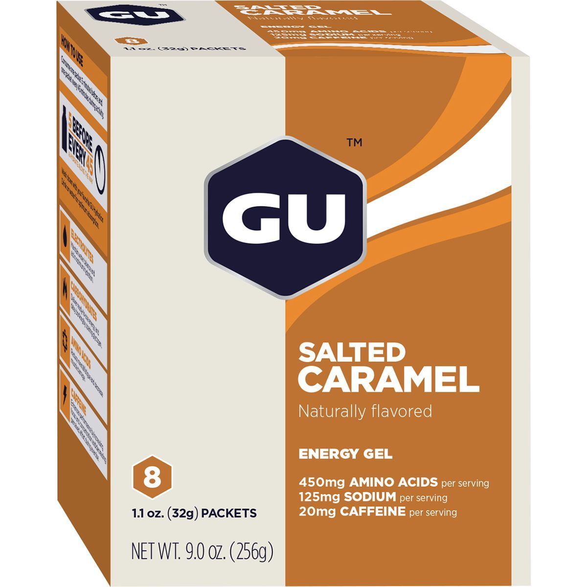 Image of GU Energy Gel - 8-Pack Salted Caramel, One Size