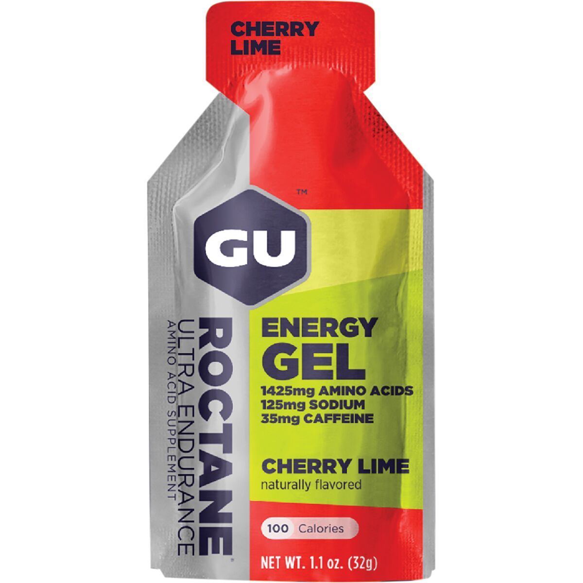 Image of GU Roctane Energy Gel - 24 Pack Cherry Lime, One Size