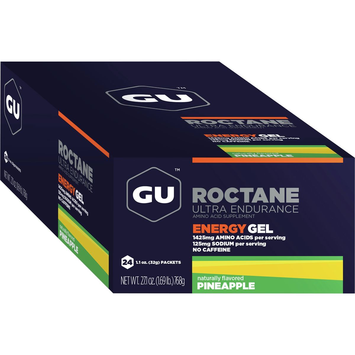Image of GU Roctane Energy Gel - 24 Pack Pineapple, One Size