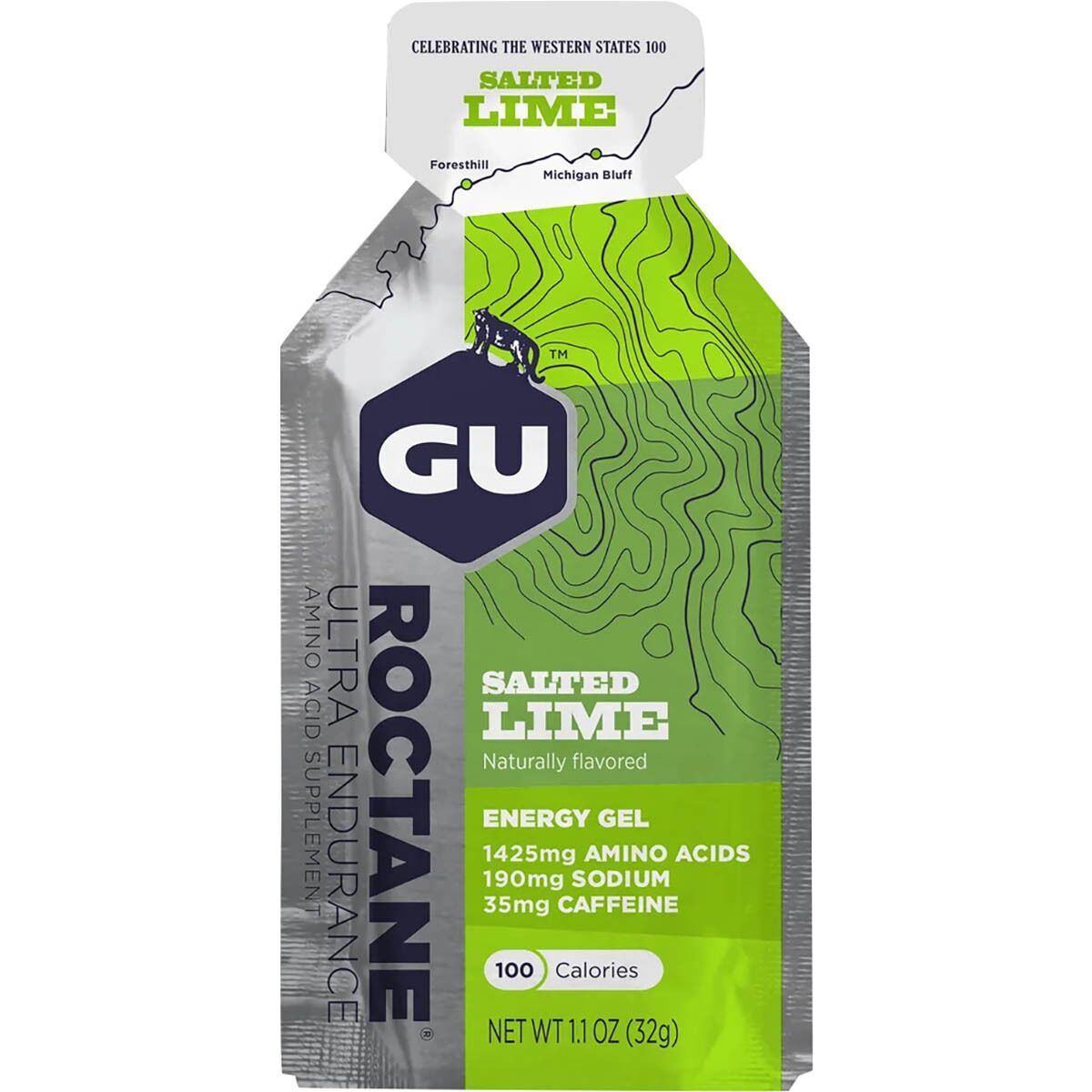 Image of GU Roctane Energy Gel - 24 Pack Salted Lime, One Size