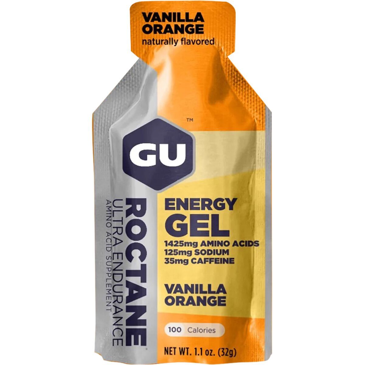Image of GU Roctane Energy Gel - 24 Pack Vanilla Orange, One Size