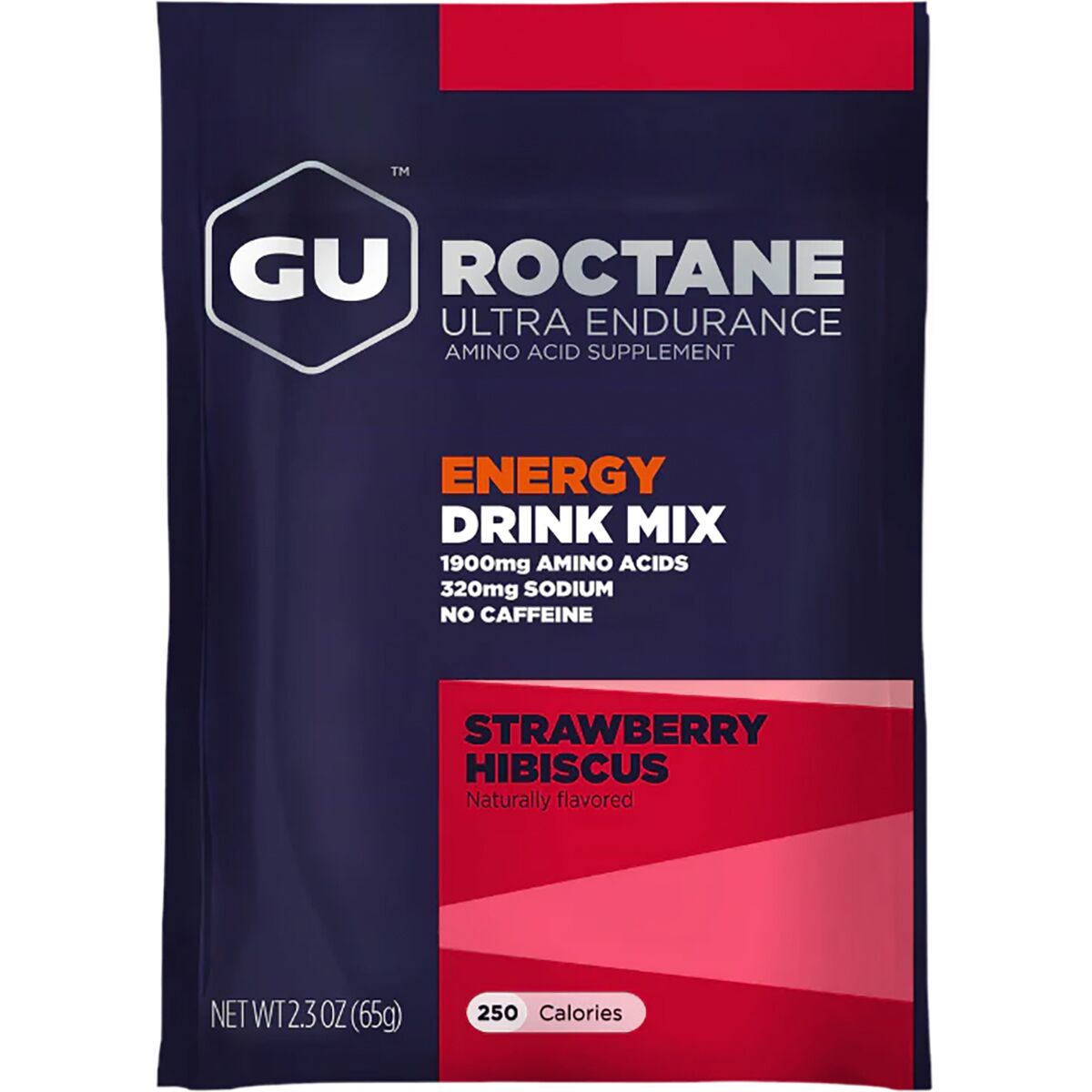 Image of GU Roctane Energy Drink - 10 Pack Strawberry Hibiscus, One Size
