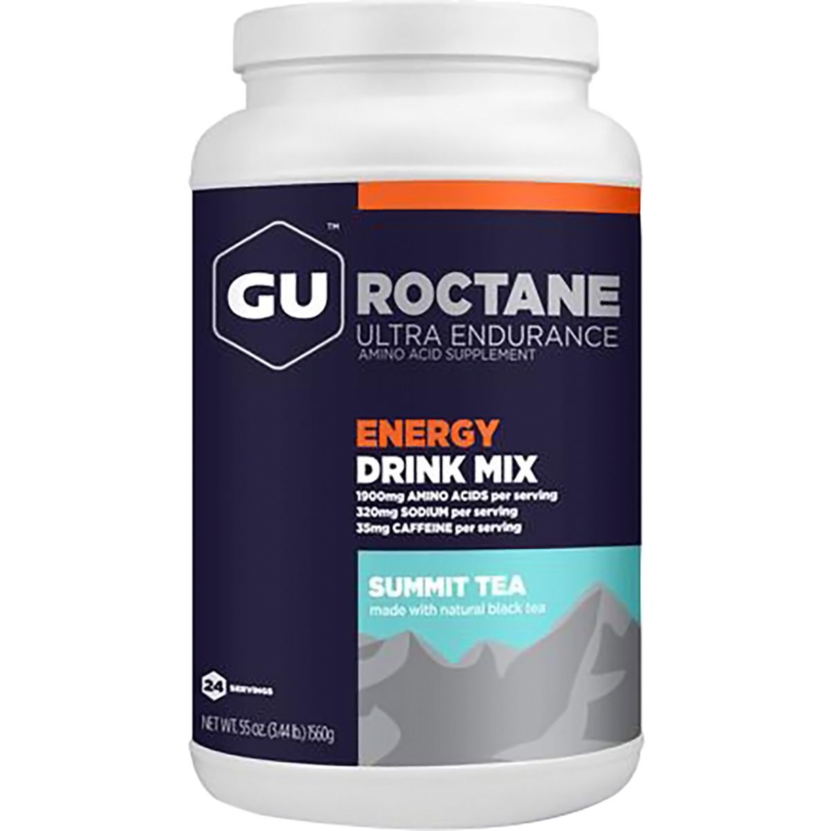 Image of GU Roctane Energy Drink - 24 Serving Canister Summit Tea, One Size
