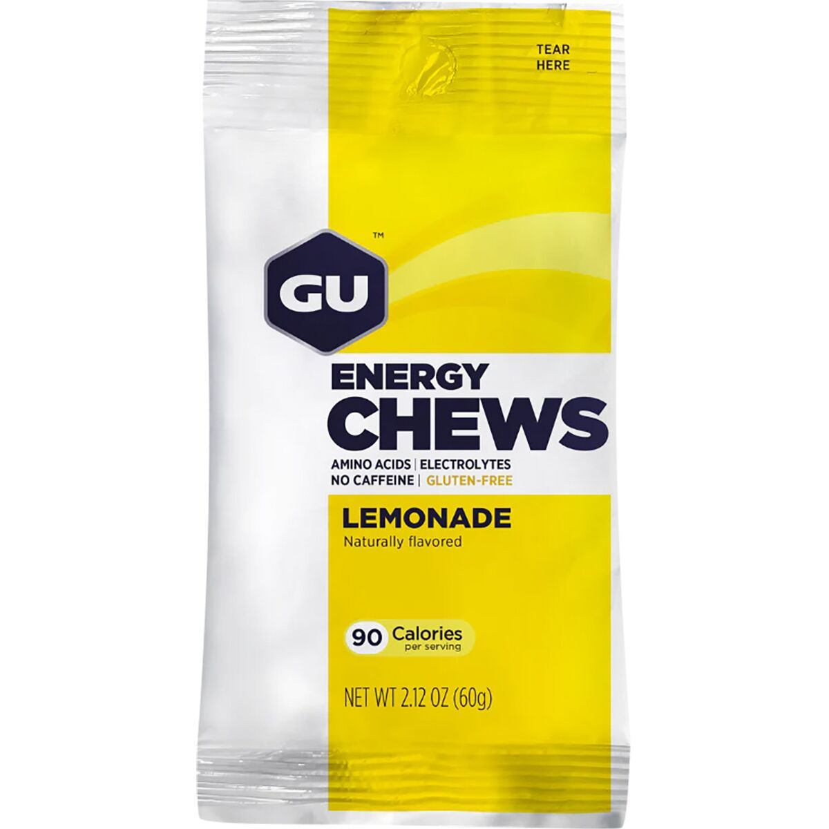 Image of GU Energy Chews Double Serving Bag - 12 Pack Lemonade, One Size