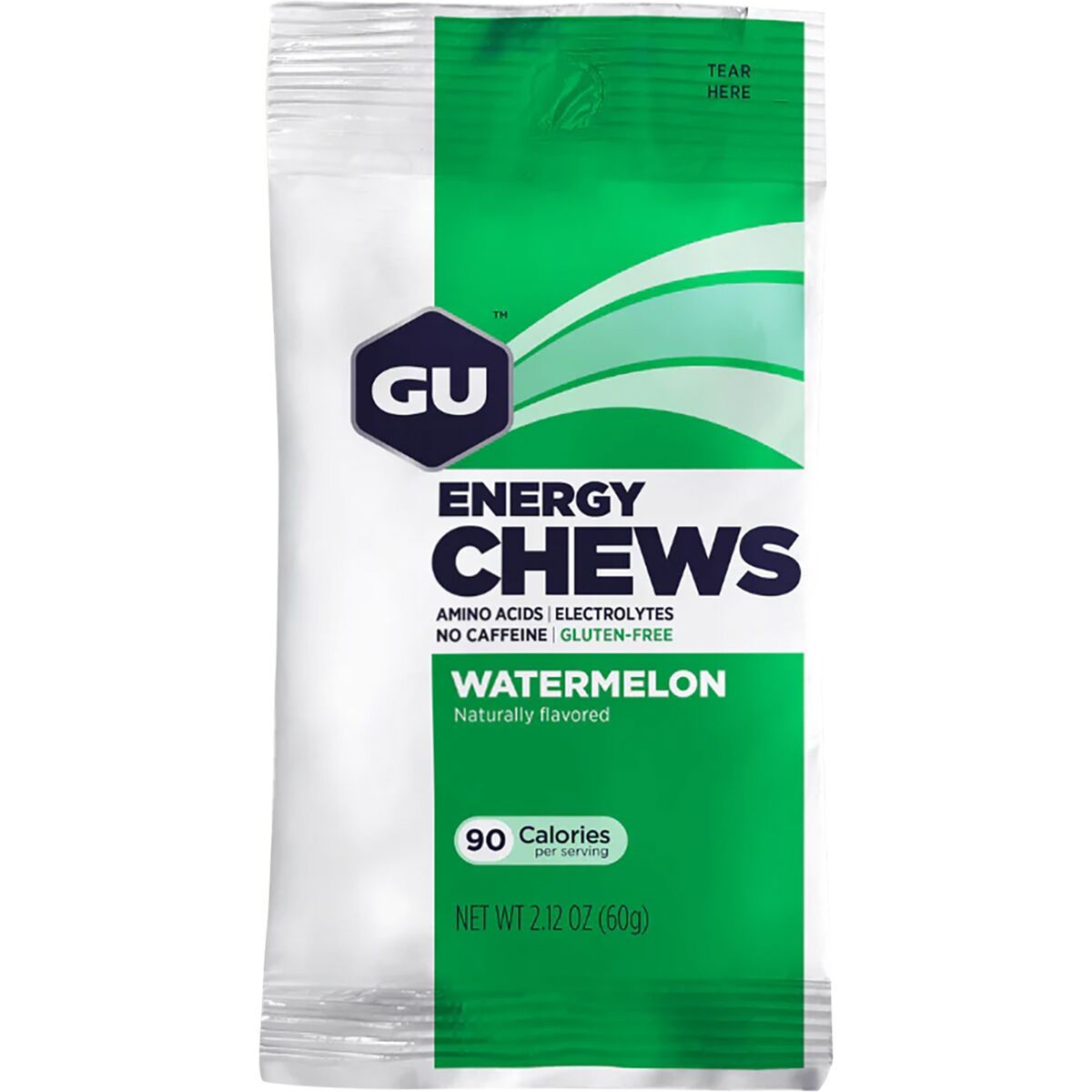 Image of GU Energy Chews Double Serving Bag - 12 Pack Watermelon, One Size