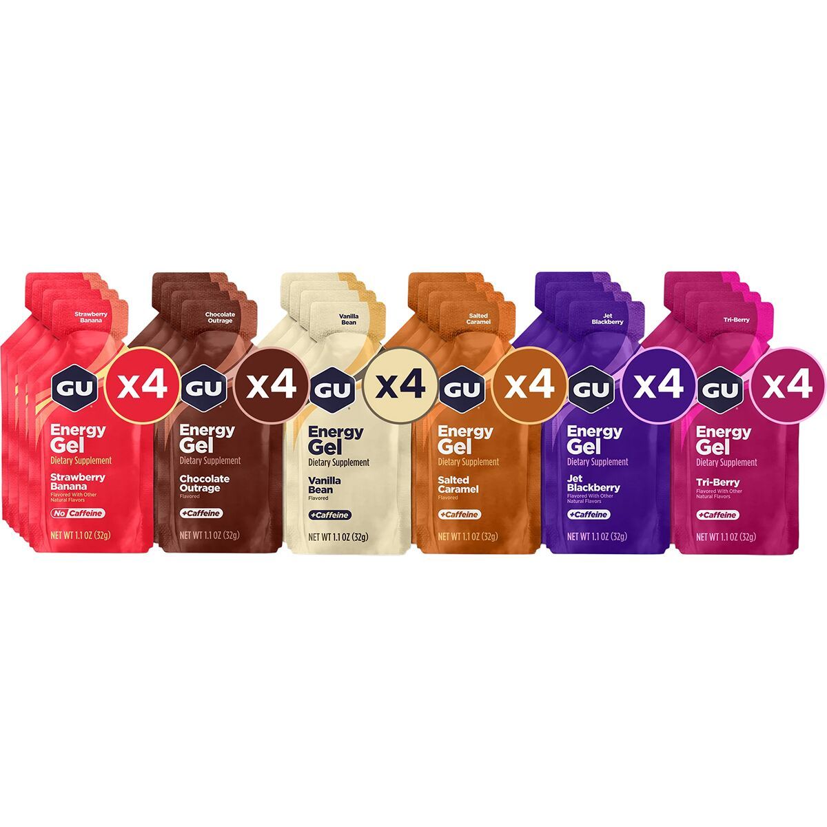 Image of GU Energy Gel Mixed Box Assorted, 24ct. Box