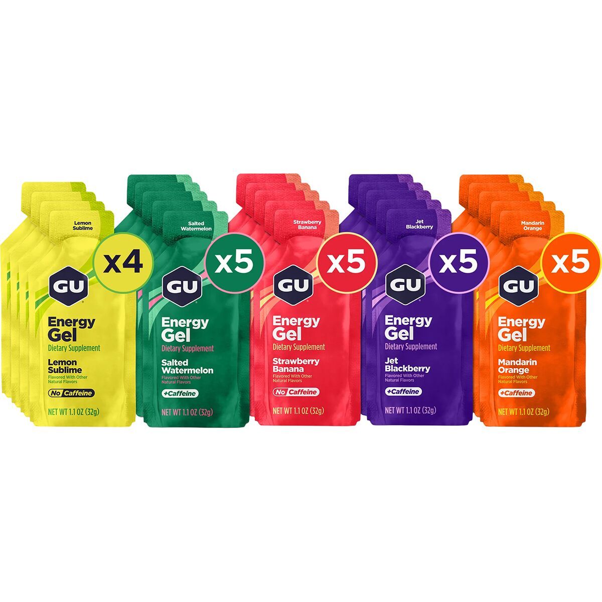 Image of GU Energy Gel Mixed Box Fruity, 24ct. Box