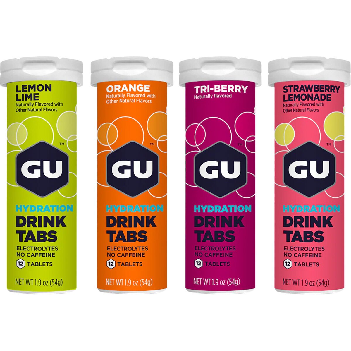 GU GU Hydration Tabs Mixed Box Variety, 4ct. Box