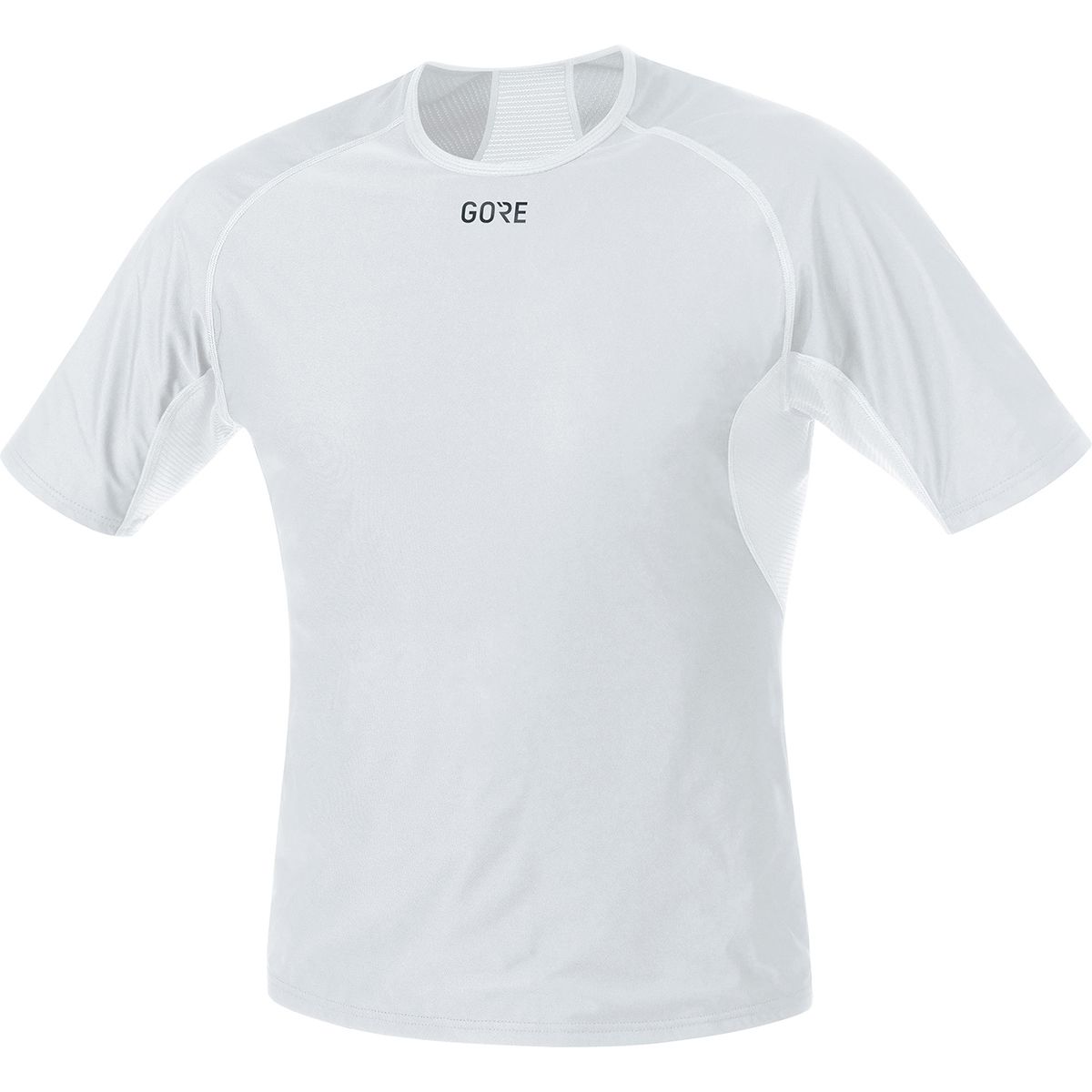 Image of GOREWEAR Windstopper Base Layer Shirt - Men's Light Grey/White, US M/EU L