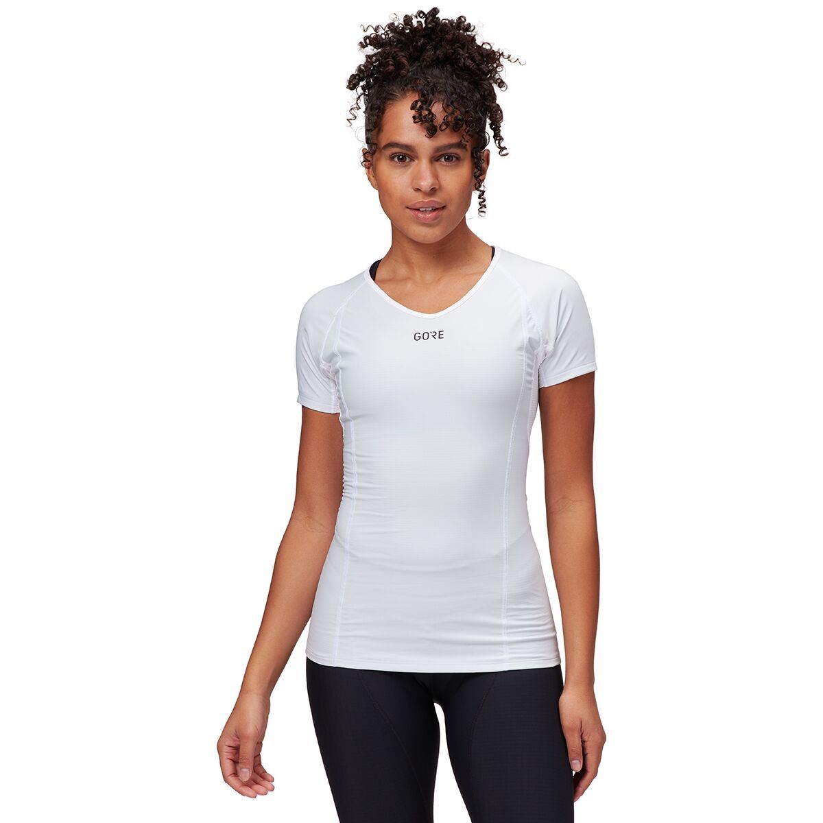 Image of GOREWEAR Windstopper Base Layer Shirt - Women's Light Grey/White, M/8-10