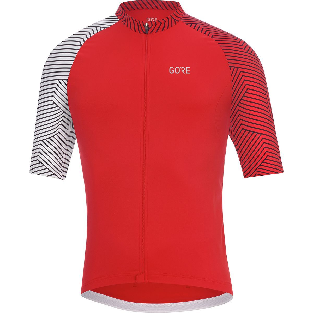 Image of GOREWEAR C5 Optiline Jersey - Men's Red/White, US XS/EU S