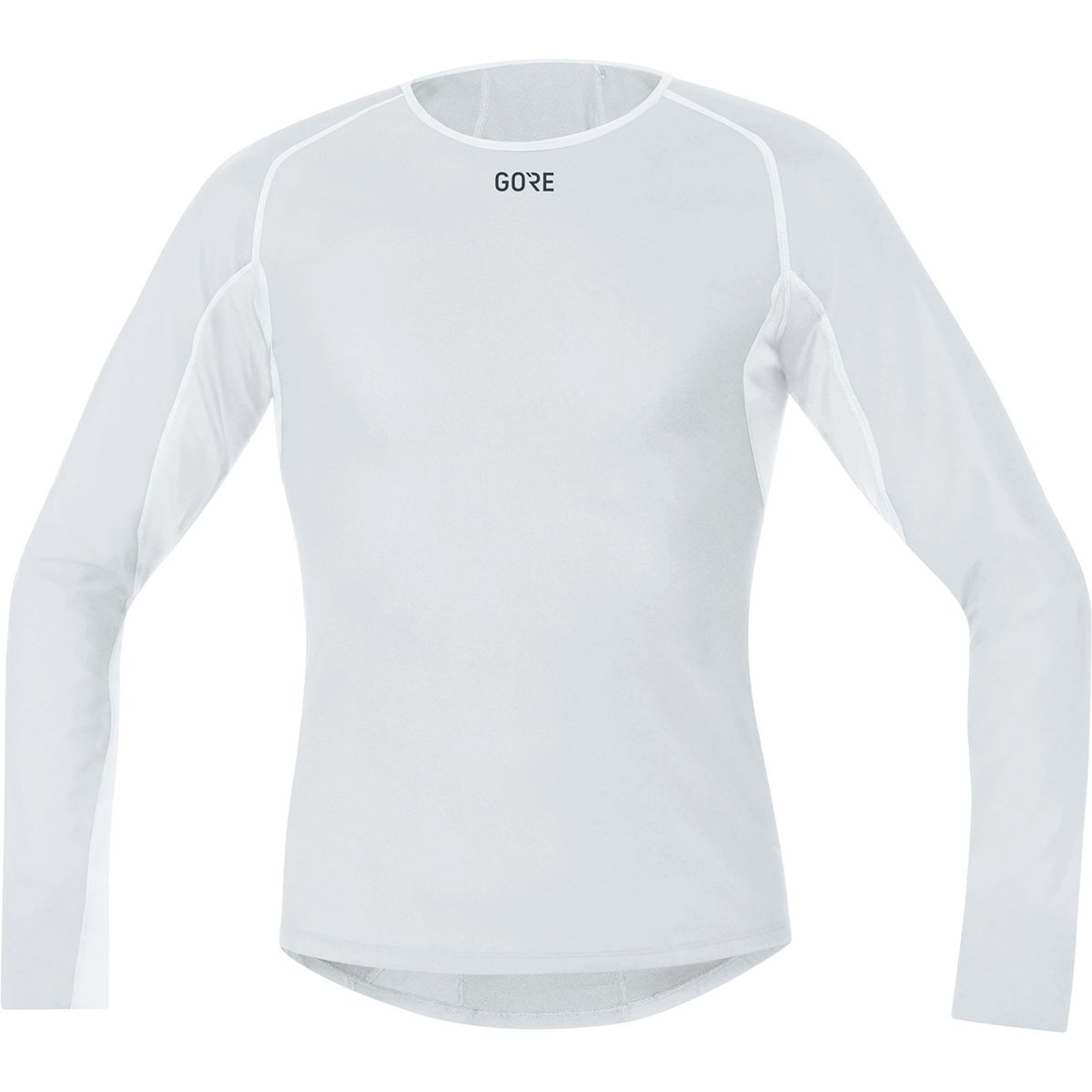 Image of GOREWEAR Windstopper Base Layer Thermo Long-Sleeve Shirt - Men's Light Grey/White, US M/EU L