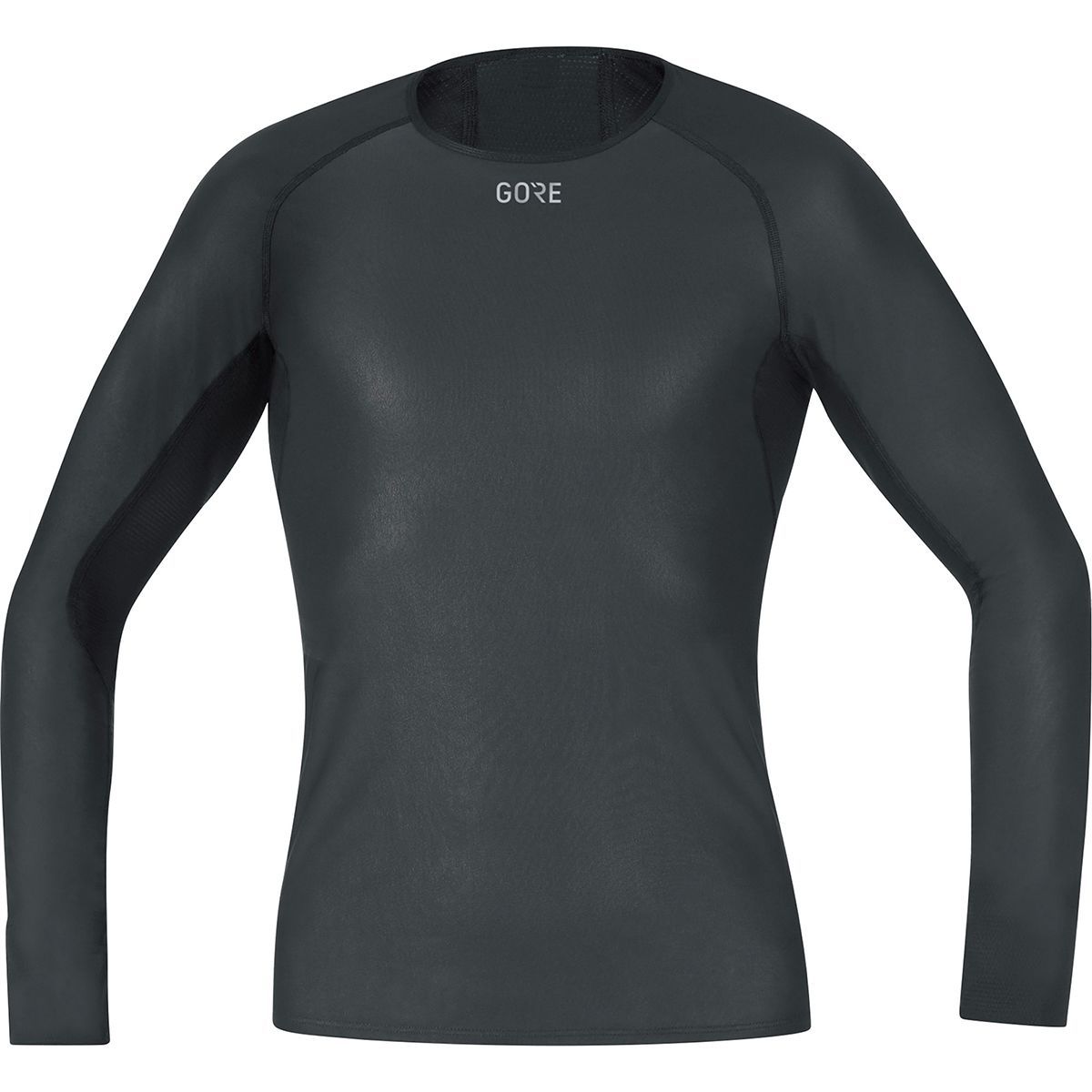 Image of GOREWEAR Windstopper Base Layer Long Sleeve Shirt - Men's Black, US M/EU L