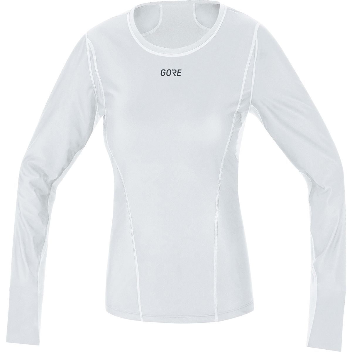 Image of GOREWEAR Windstopper Base Layer Thermo Long-Sleeve Shirt - Women's Light Grey/White, XS/0-2